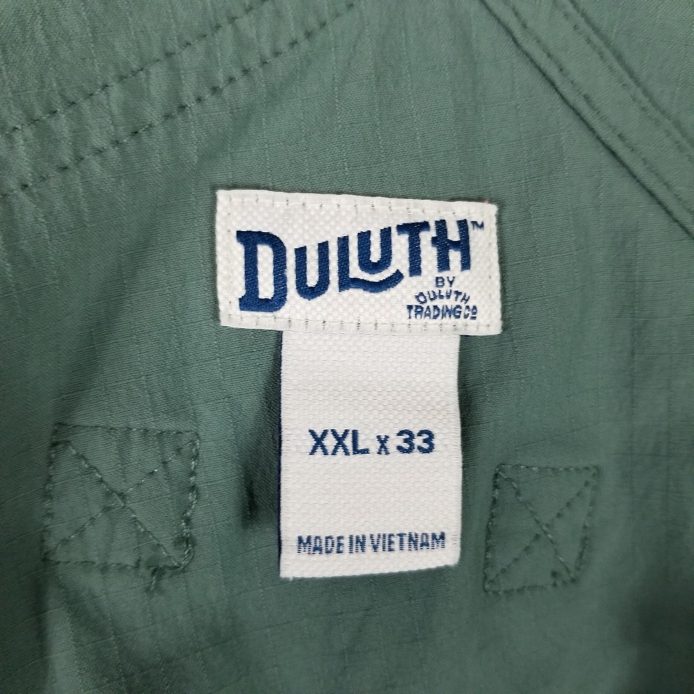 Duluth Trading Co Heirloom Gardening Overalls Women XXL Green Ripstop Bibs - Picture 3 of 9